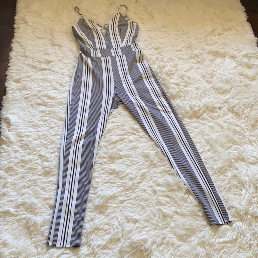 Stripped Jumpsuit